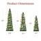 Best Choice Products Set of 3 XL Pre-Lit Hand-Painted Ceramic Tabletop Christmas Trees